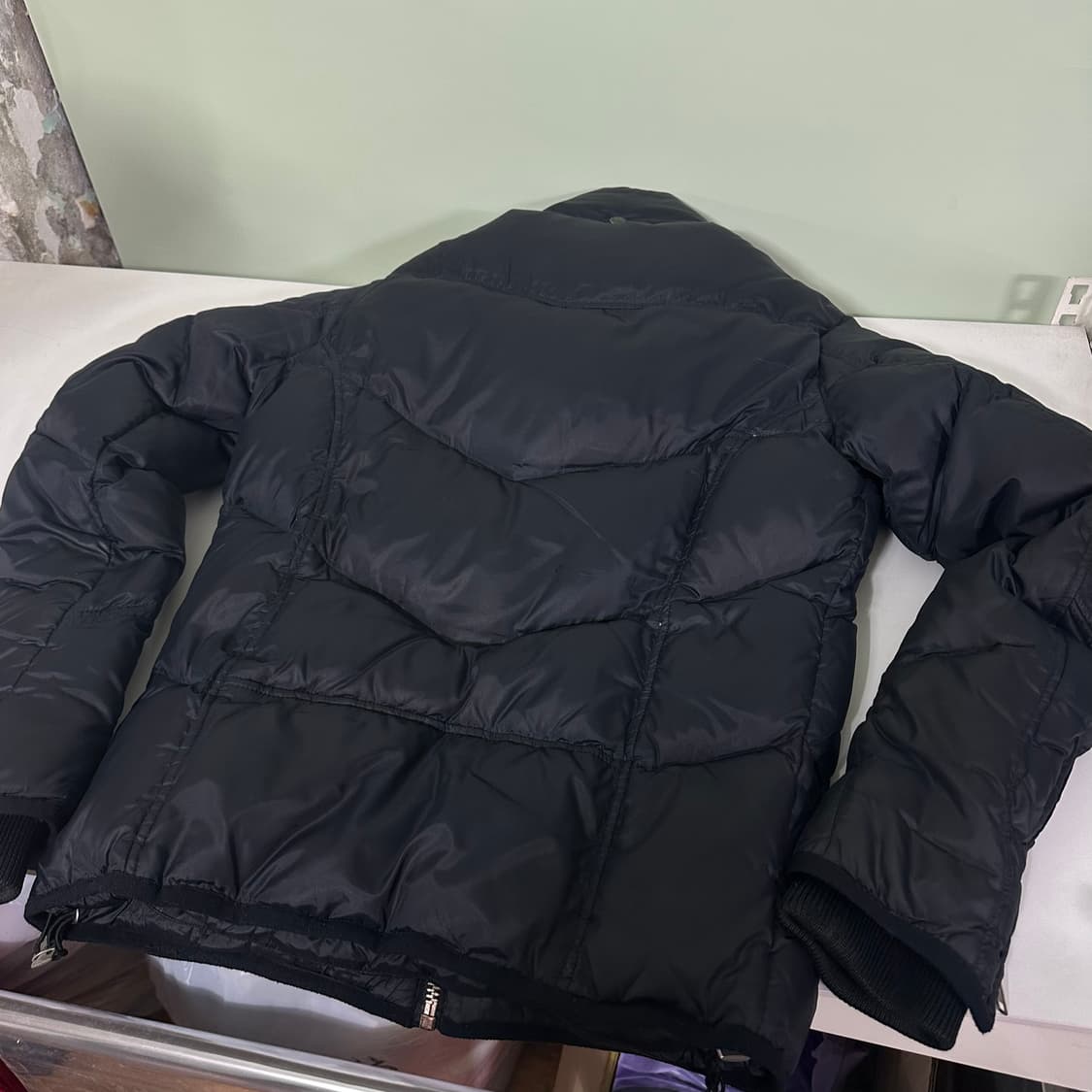M 디젤 블랙 지퍼포인트 덕다운 패딩점퍼 상품이미지8