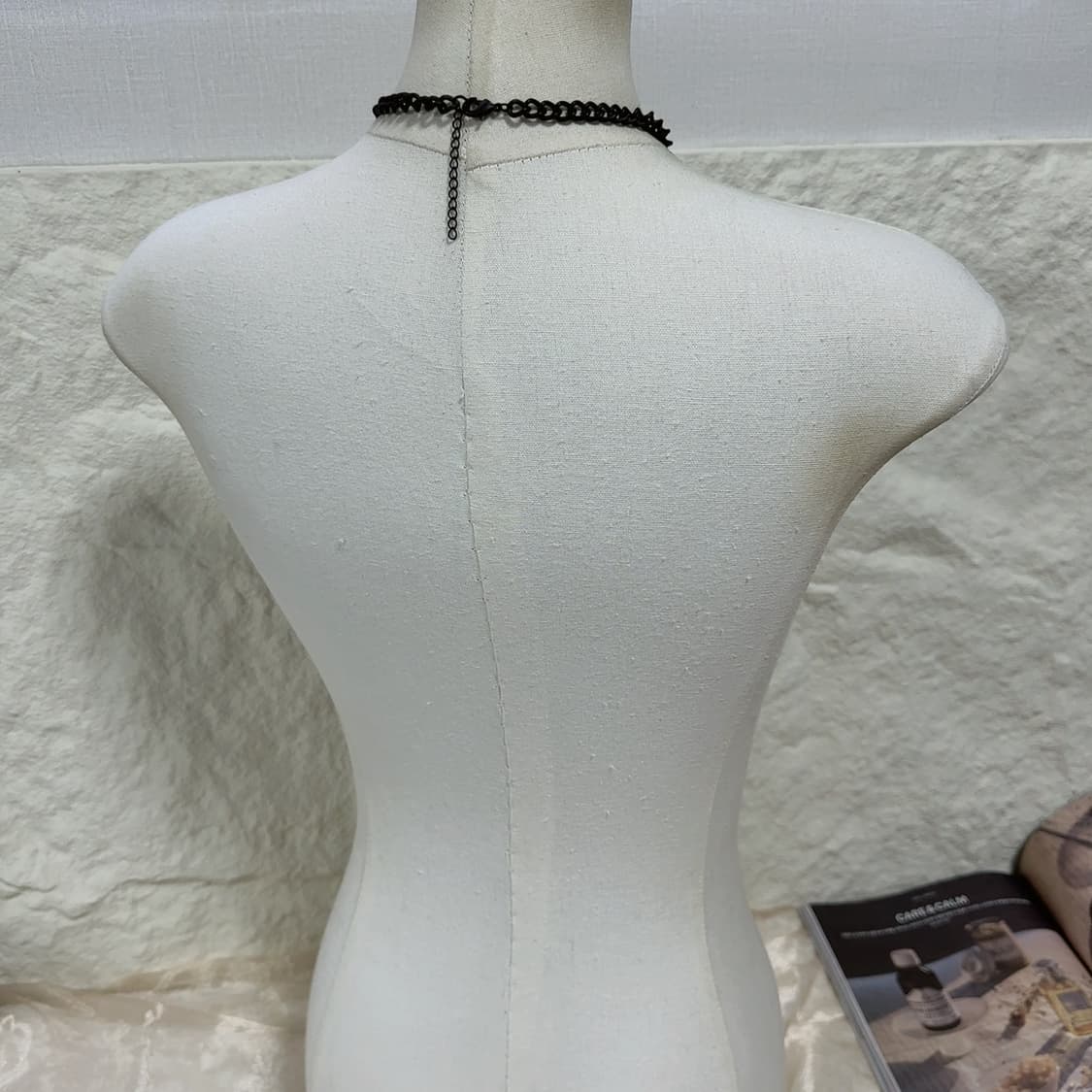 빈티지 고딕 리벳 큐빅 쿠바체인 목걸이 상품이미지3