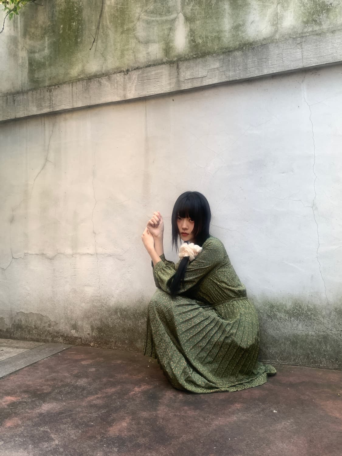 China Collar Gold Button Dress 상품이미지9