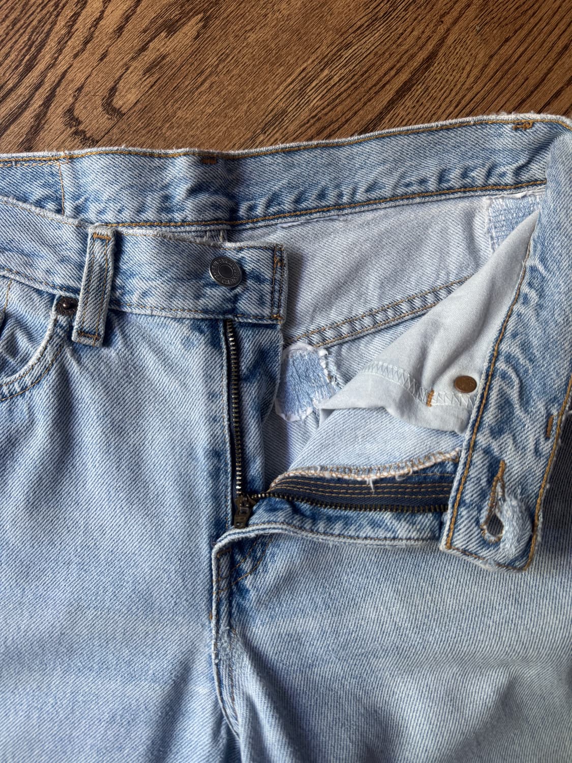 [32]리바이스 517 빈티지 리페어드 라이트블루 플레어진 F58 상품이미지3