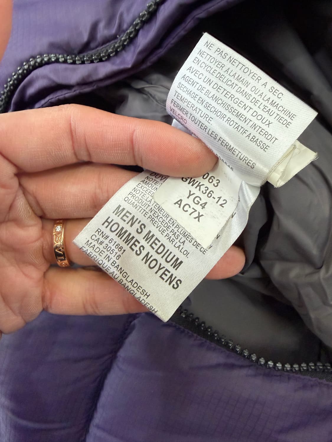 정품) 노스페이스 남성 목로고 패딩 M 상품이미지8