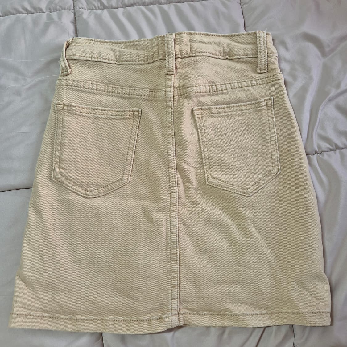 베이지 미니 숏 스커트 , 팬츠 ( 치마바지 ) S 상품이미지2