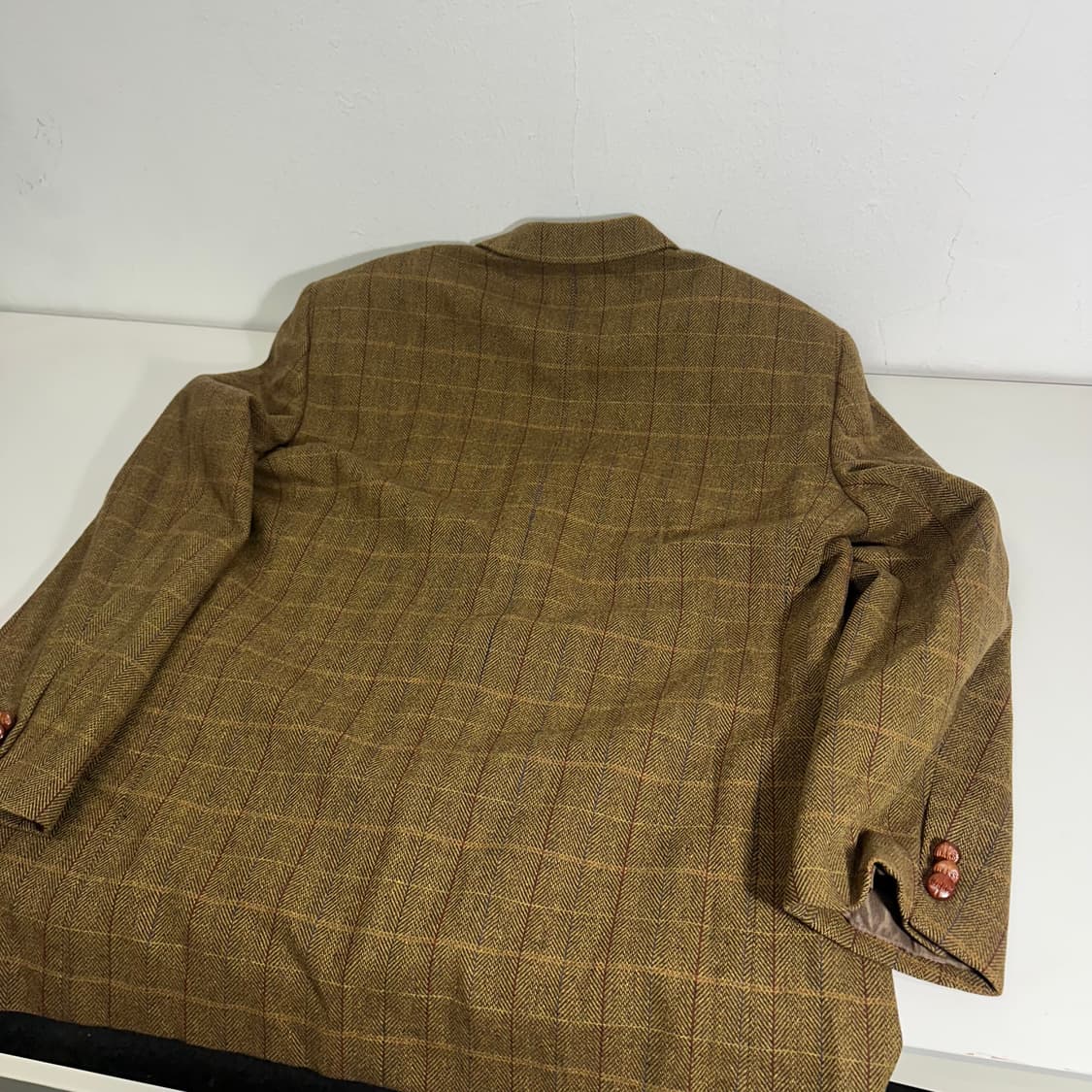 L 닥스 콩단추포인트 체크 울 블레이져 상품이미지6