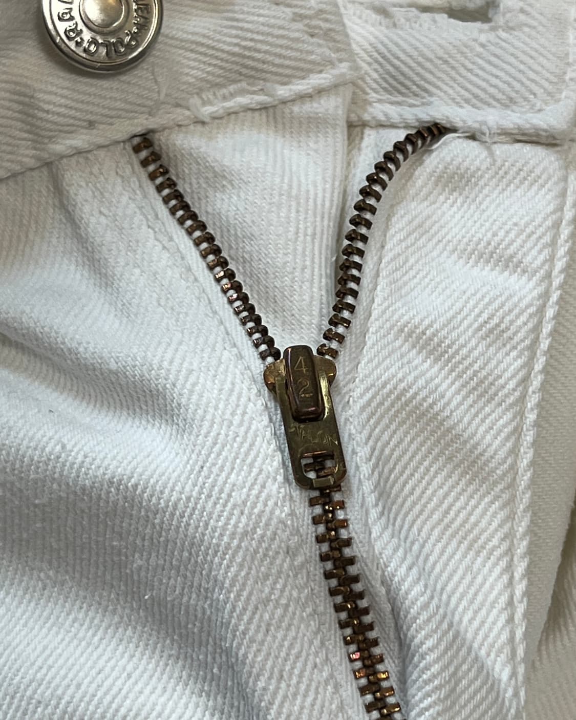 80s Polo Authentic Dungarees White Denim 상품이미지6