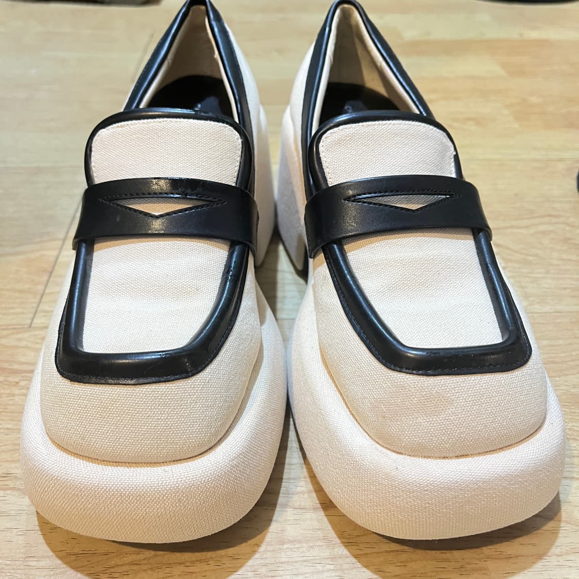 (240mm) 찰스앤키스 레니 캔버스 플랫폼 로퍼 상품이미지3