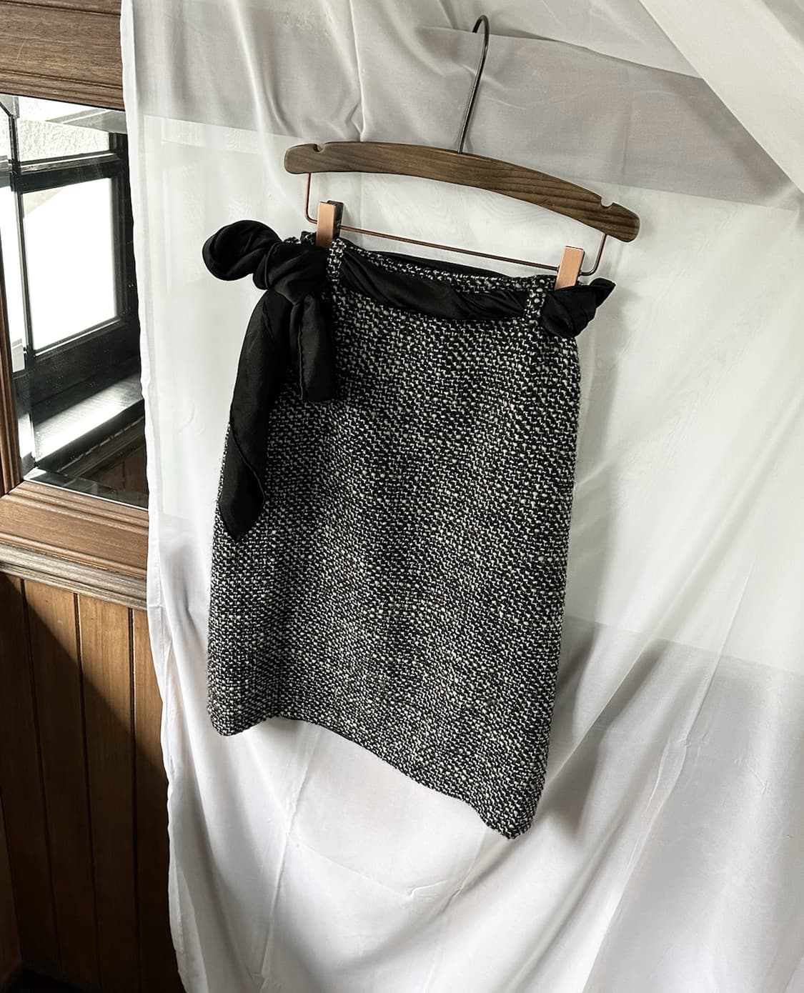 MAXMARA black tweed skirt 상품이미지7