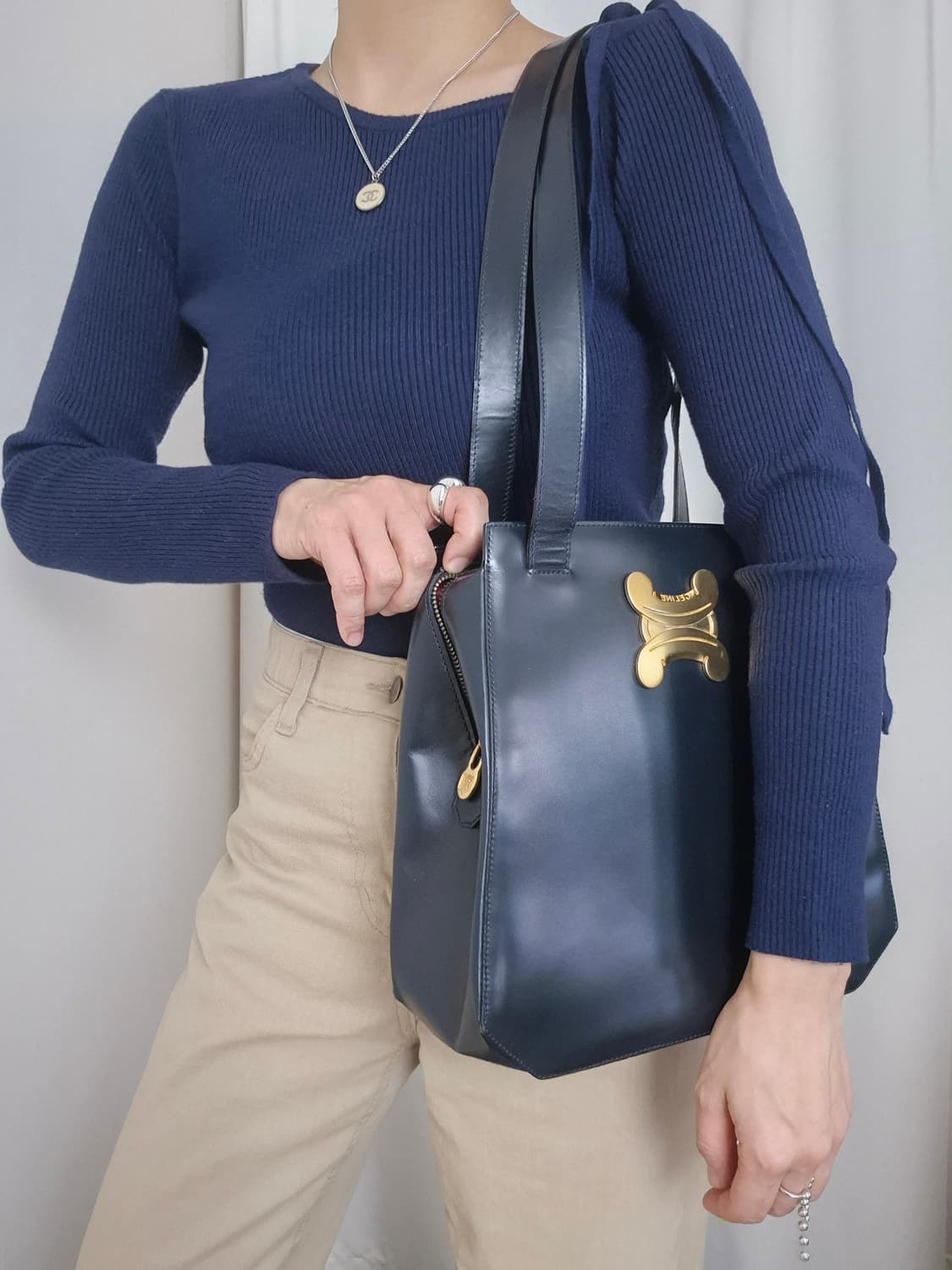 셀린느 트리오페 빈티지 숄더백 상품이미지10