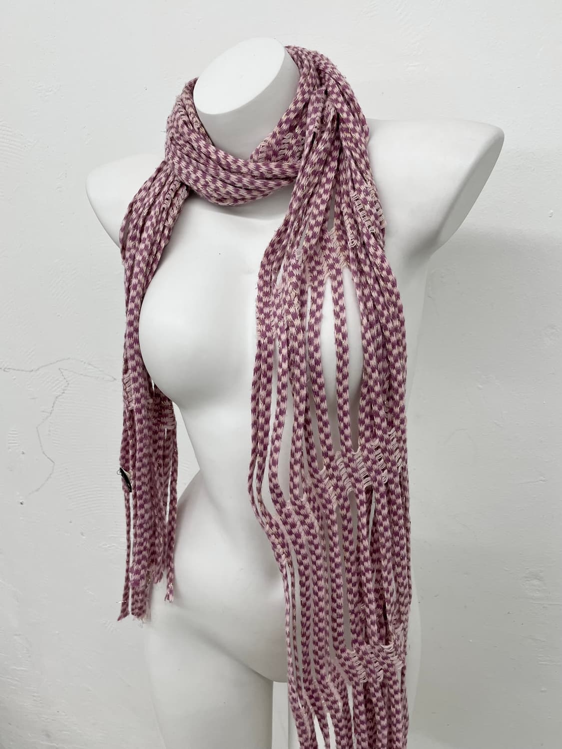 핑크 글리터 아방가르드 머플러  상품이미지1