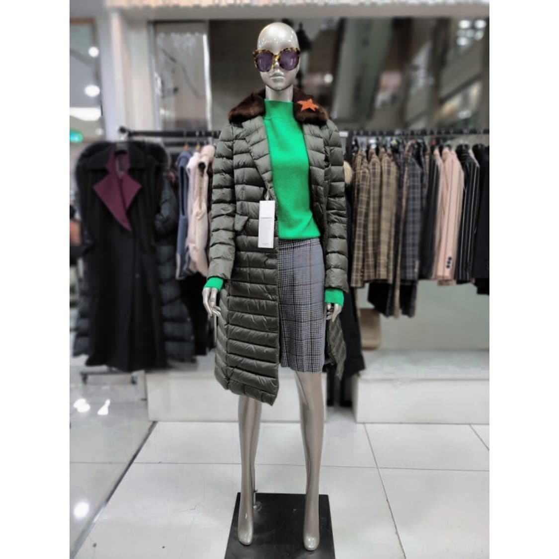 비올란티 VIOLANTI 이태리 밍크퍼 구스 코트 상품이미지1