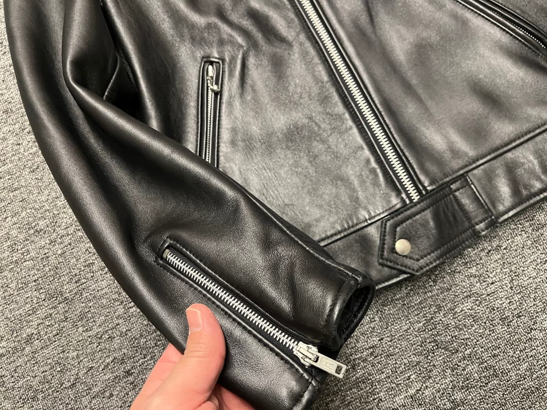 [95~100] 666 소가죽 라이더자켓 상품이미지4