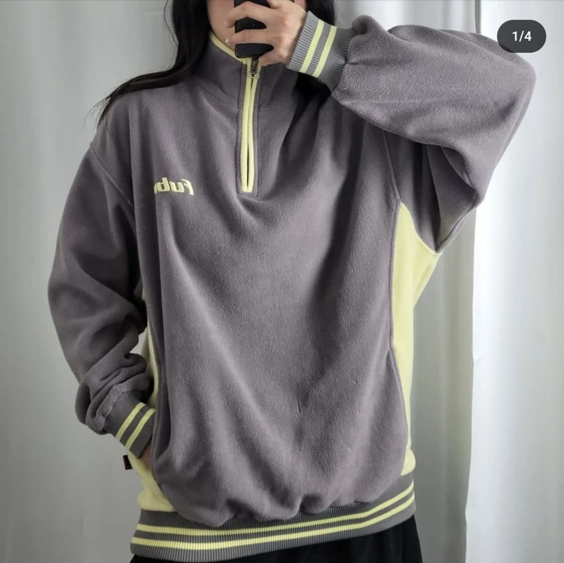 후부 컬렉션 00s 빅로고 플리스 아노락 PN4353 상품이미지2