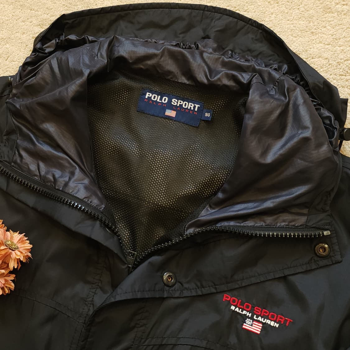 90s 폴로 스포츠 윈드브레이커 바람막이 마운틴 후드 자켓 90 상품이미지5