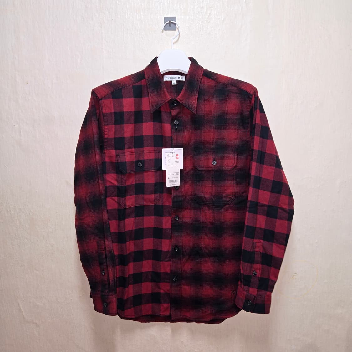 유니클로 JW 앤더슨 플란넬체크셔츠 상품이미지1