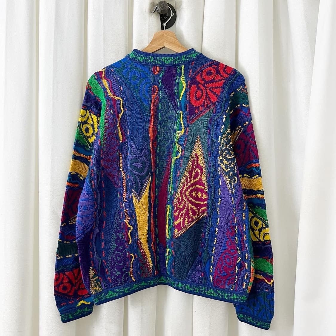 쿠지 멀티컬러 케이블 니트 상품이미지5