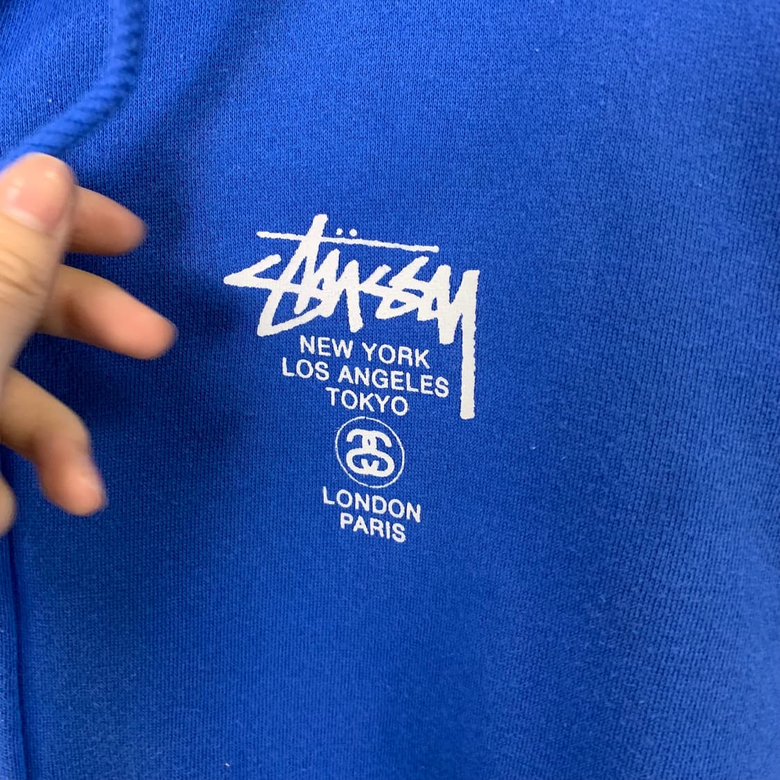 스투시 월드투어 블루 후드집업 상품이미지5