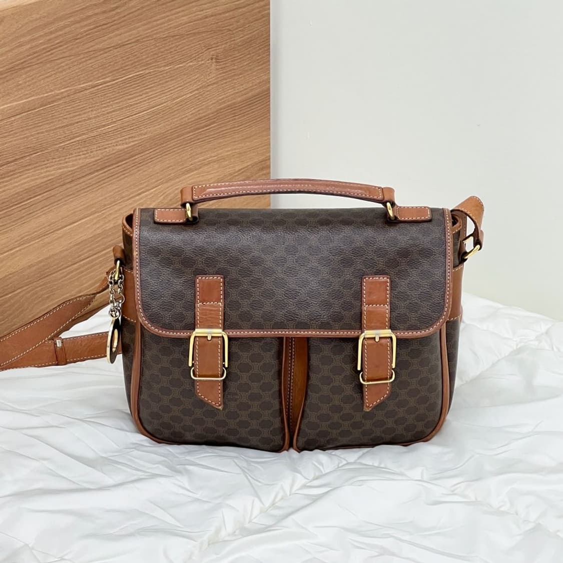 celine / 셀린느 브라운 마카담 포켓 크로스백  상품이미지3