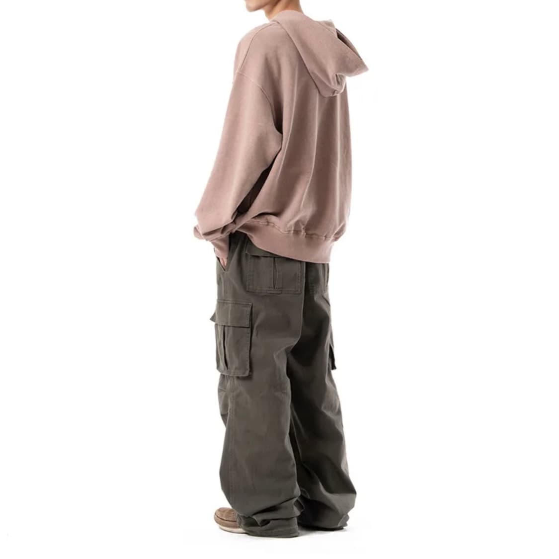 아캄 Washed Semi Wide Cargo Pants 카키 상품이미지2