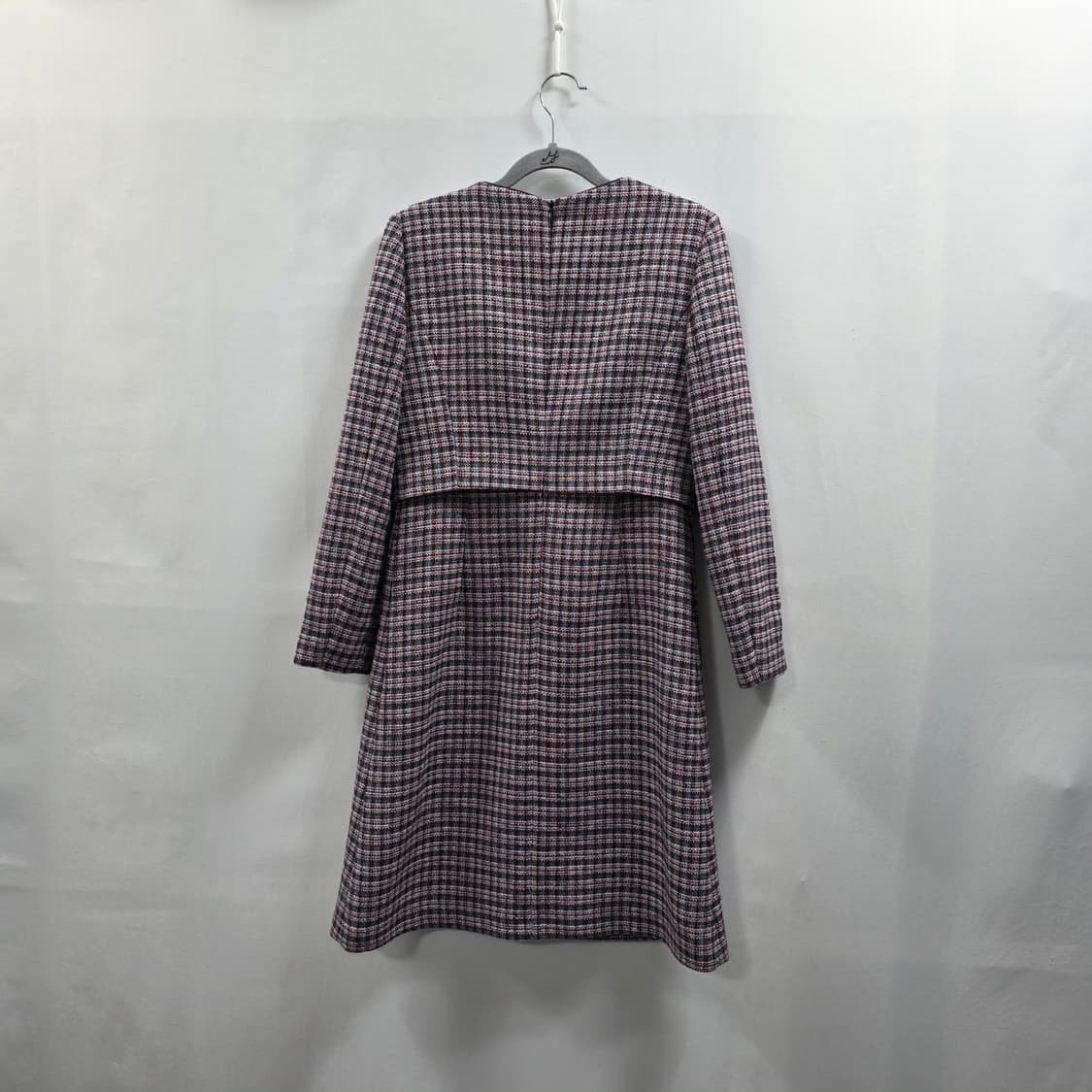 1292 지고트 트위드 원피스 여성 55 / 노카라 클래식 원피스 상품이미지2