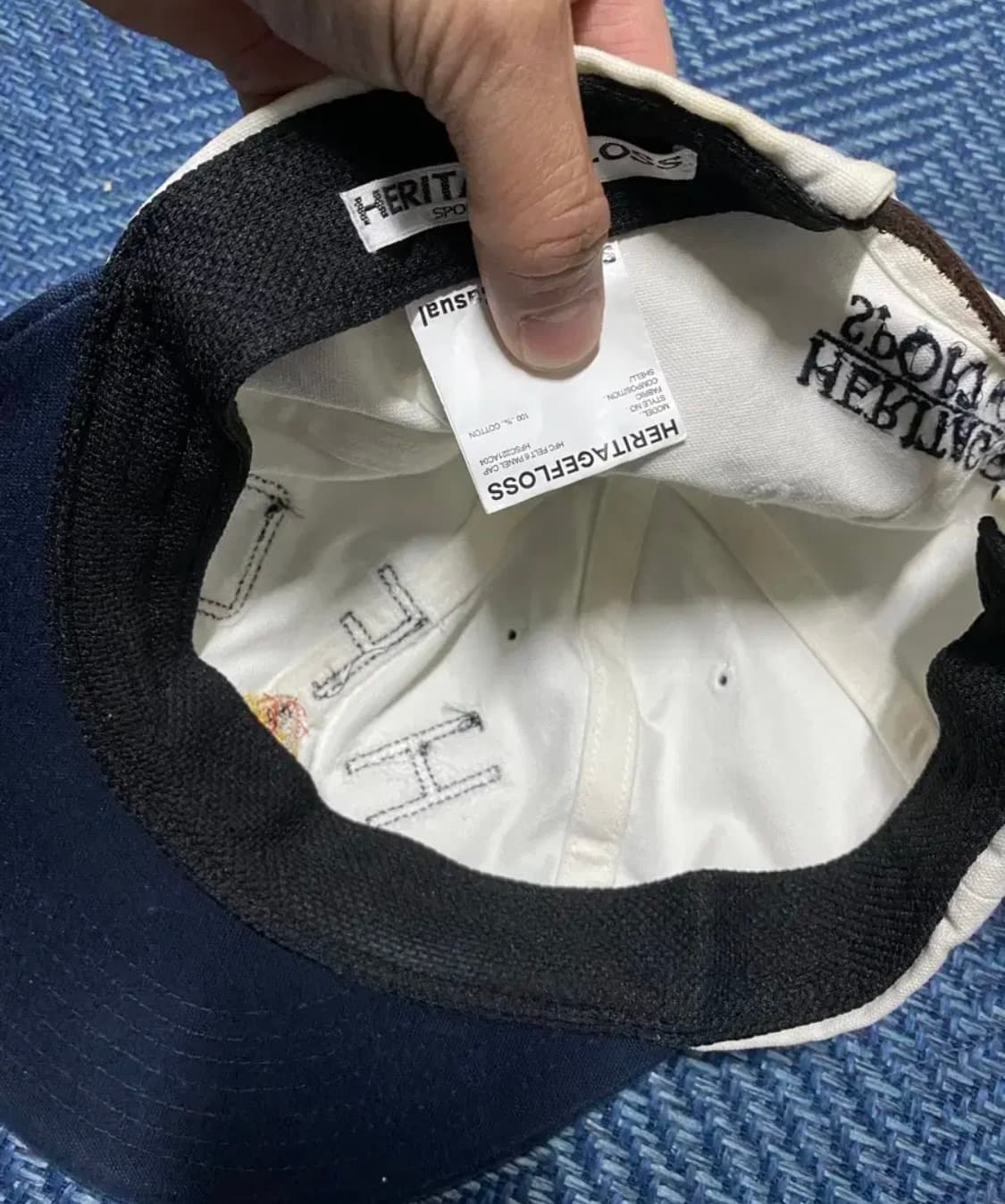 헤리티지플로스 10주년 hfc 6패널 볼캡 화이트 상품이미지2