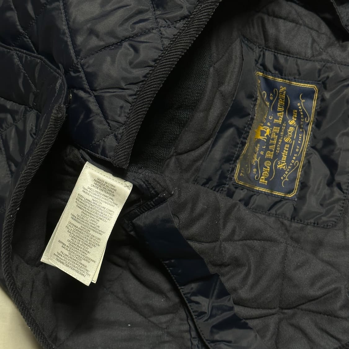 폴로랄프로렌 네이비 퀄팅 자켓 상품이미지6