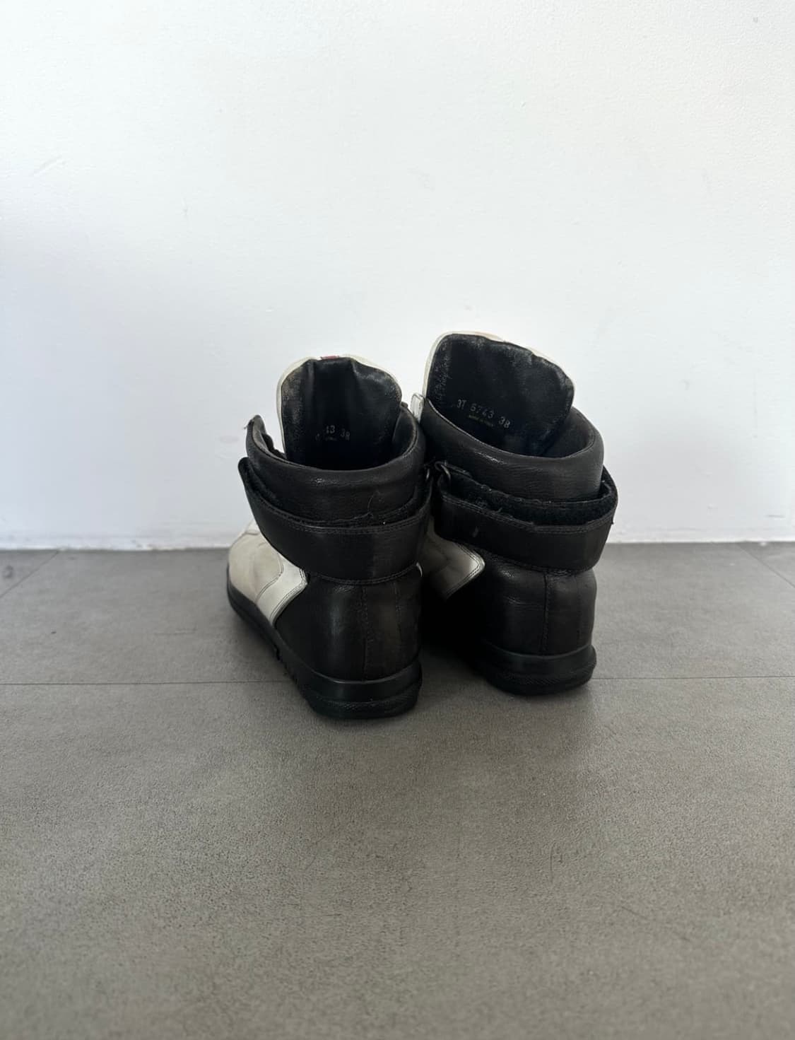 프라다 스포츠 아이보리 히든웨지 하이탑 상품이미지4