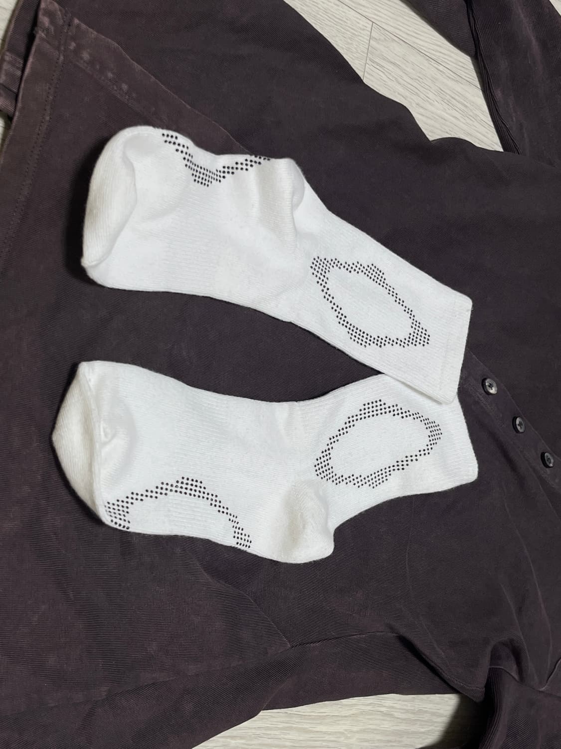 (W) 미스치프 워시드 저지 셔츠 퍼플 브라운 상품이미지4