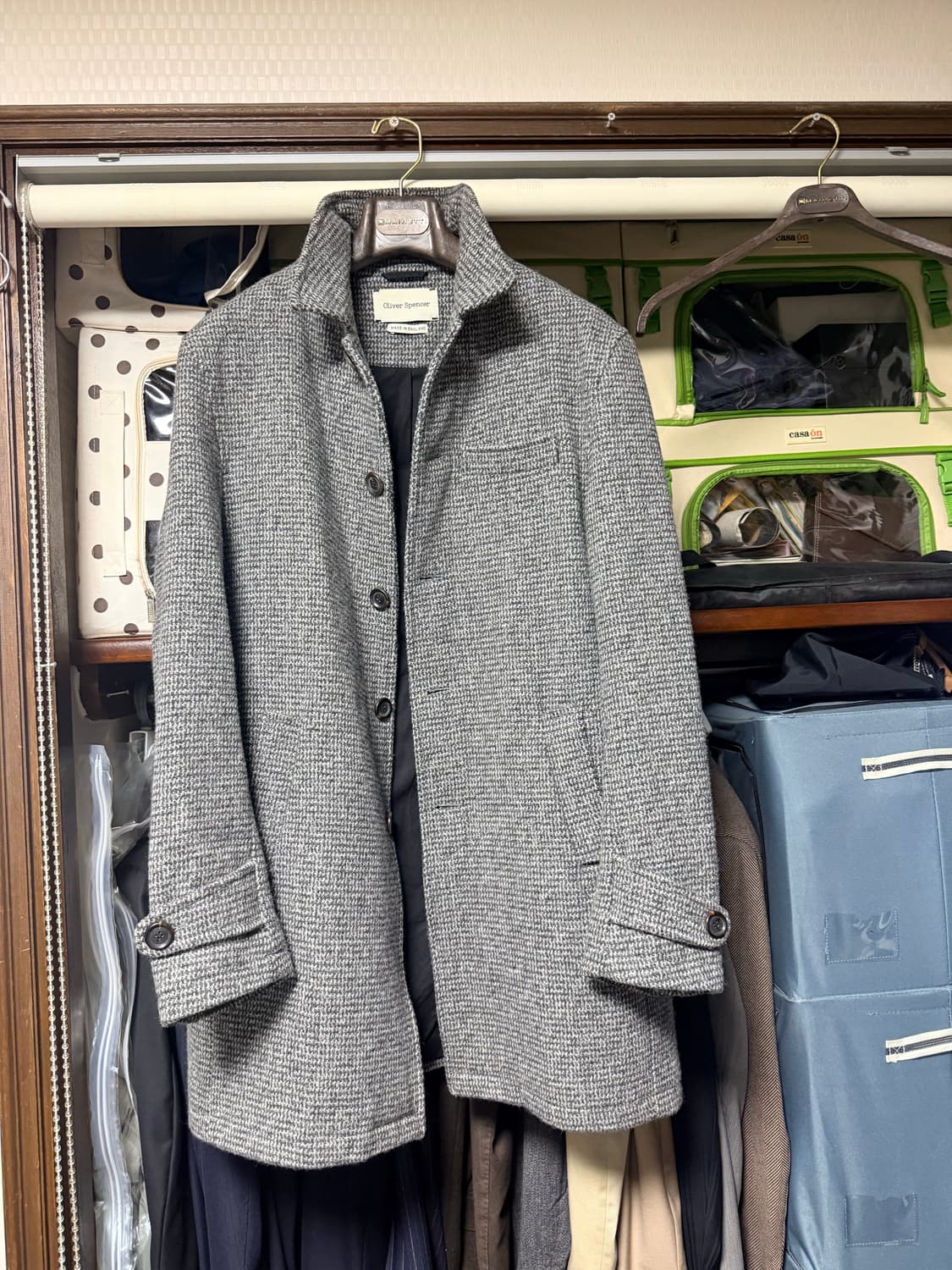 올리버스펜서 트위드 코트 영국 제조 상품이미지1