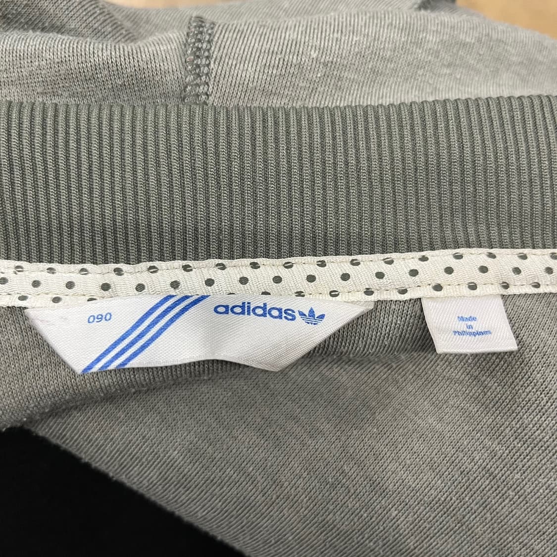 아디다스 카키 도트 트랙탑 후플 플락 후드집업 져지 트랙탑 90 상품이미지5