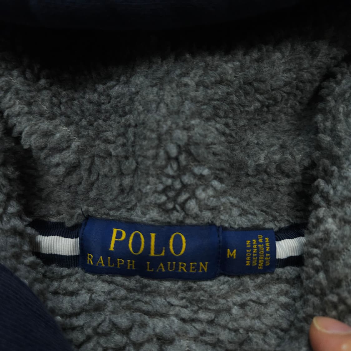 폴로 랄프 로렌 쉐르파 후드 집업 M 상품이미지5