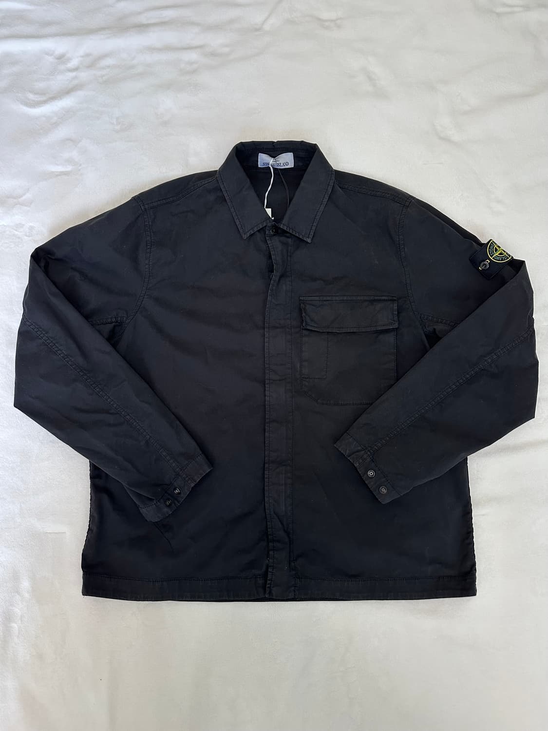 스톤 아일랜드 오가닉 코튼 오버셔츠 - 26SS 상품이미지1