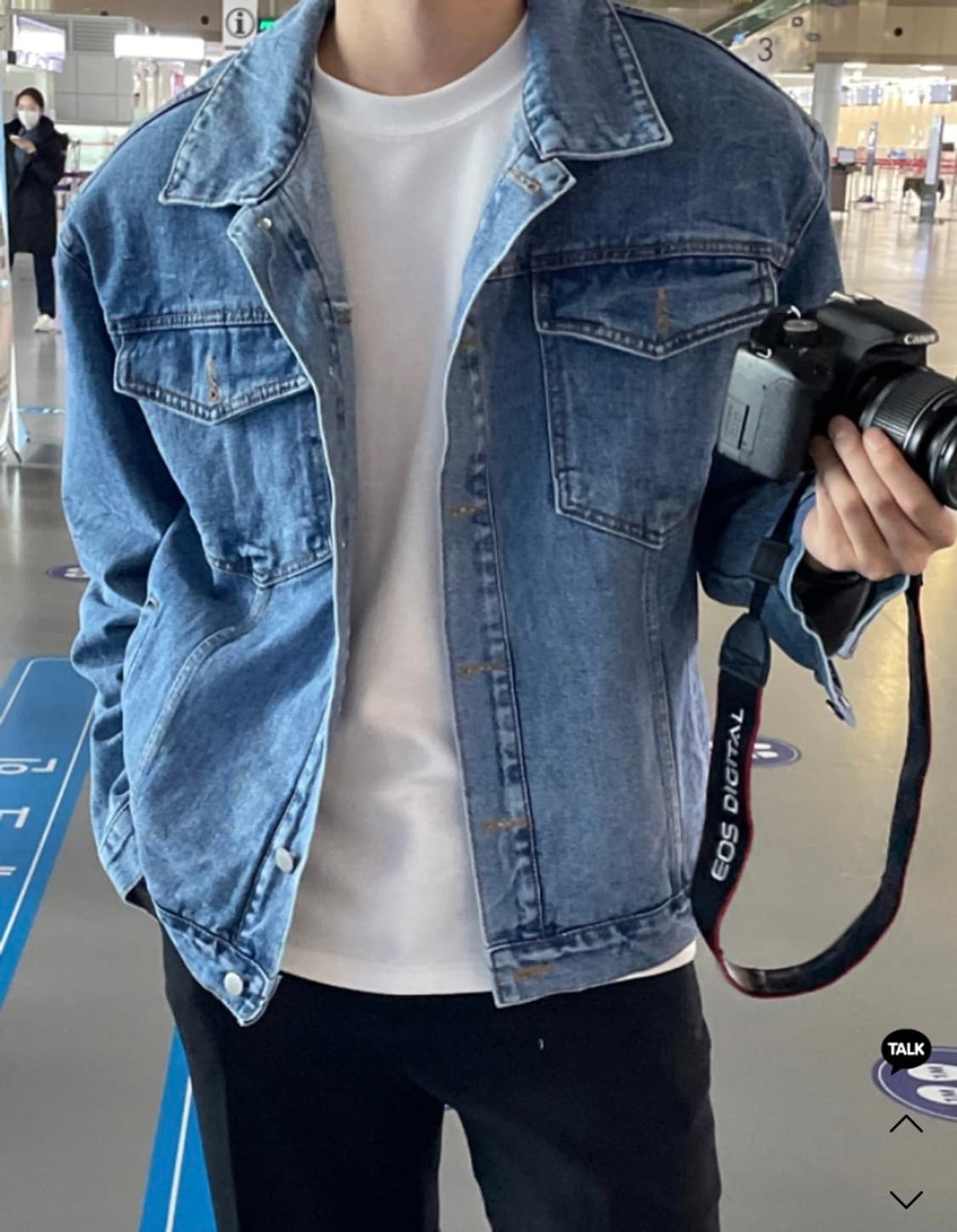 테리 미니멀 데님자켓 상품이미지2