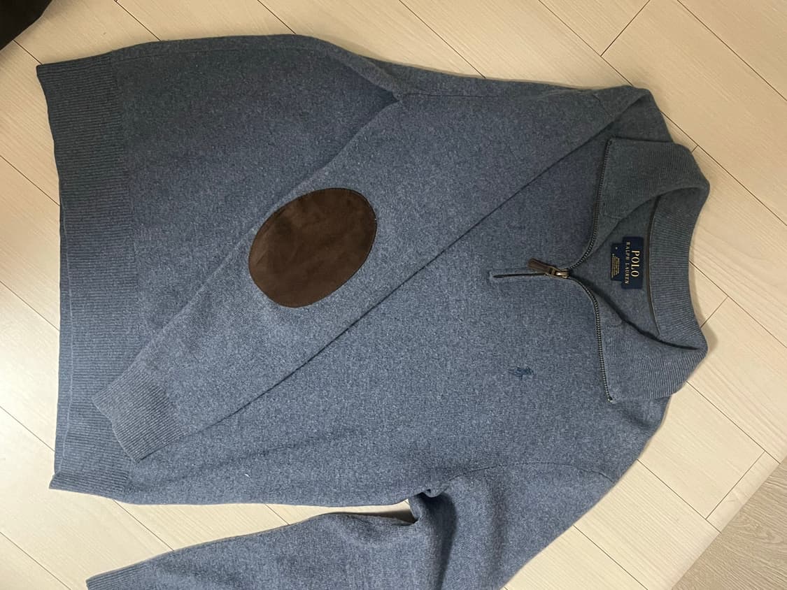 폴로 신형탭 엘보 패치 반집업 니트 상품이미지2