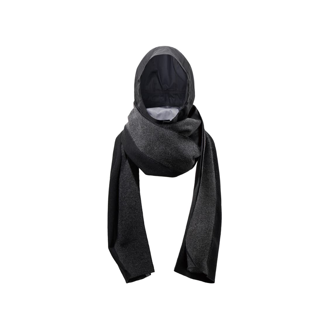 엑슬림 블랙 후드 머플러 상품이미지1