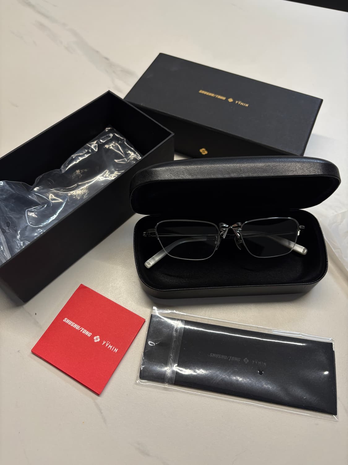 슈슈통 위민 메탈 리본 글래스 안경 실버 상품이미지2