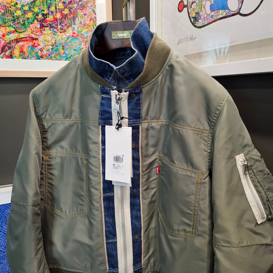 사카이 X 리바이스 데님 나일론 트윌 리버시블 자켓 상품이미지2