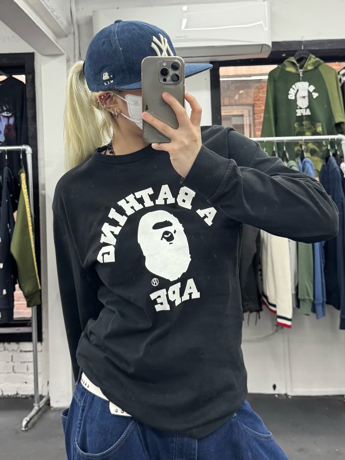 베이프 컬리지 롱슬리브 상품이미지2