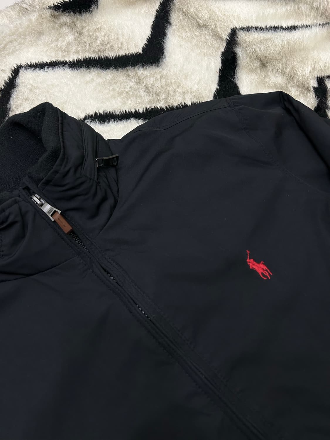 [S]폴로랄프로렌 90S 폴리쉘 자켓/블랙/기모 상품이미지1