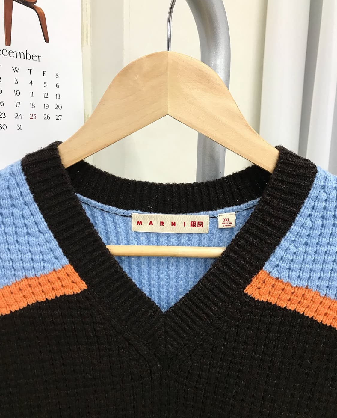 유니클로x마르니 배색 니트 베스트 상품이미지2