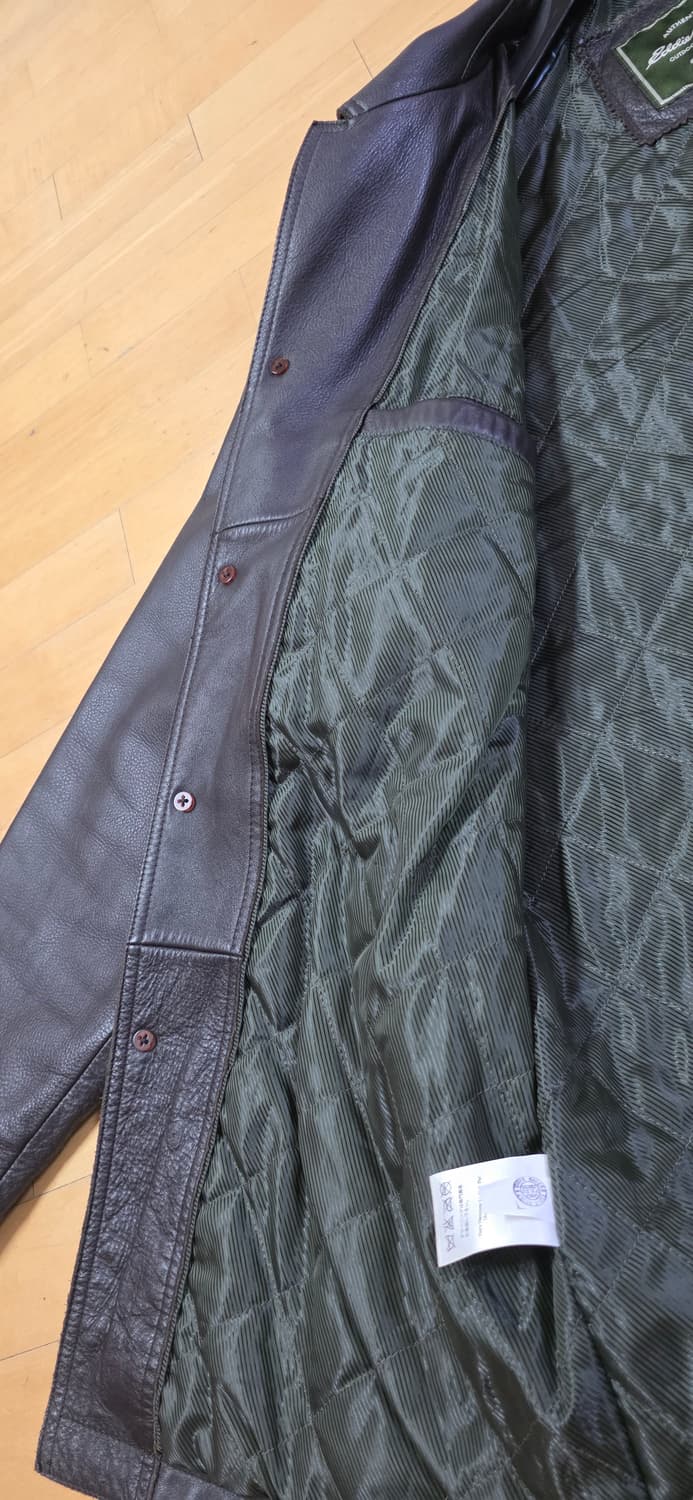 에디바우어 레더카코트 다크브라운 xl 상품이미지10