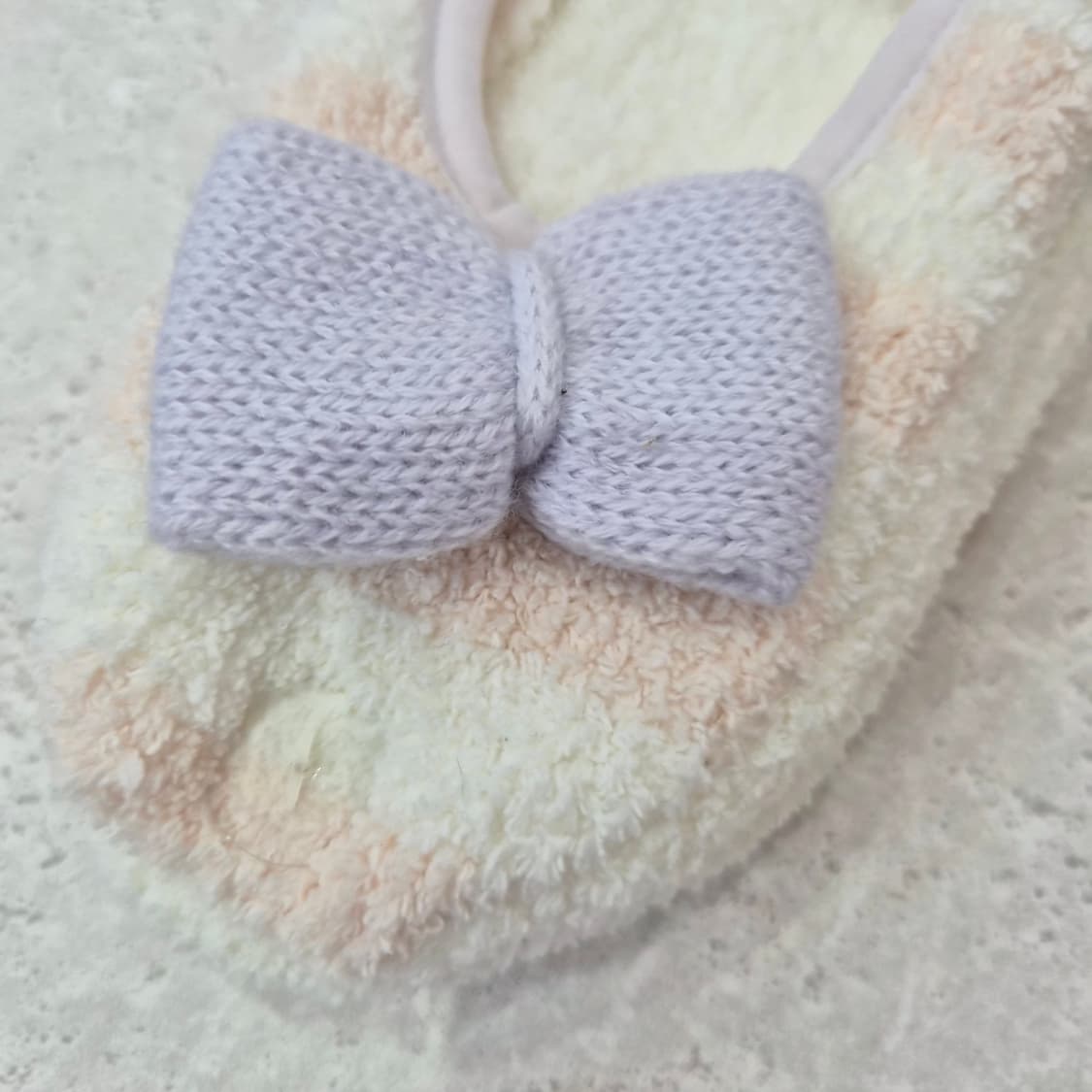 리본 보아털  룸슈즈 실내용 덧신 상품이미지4