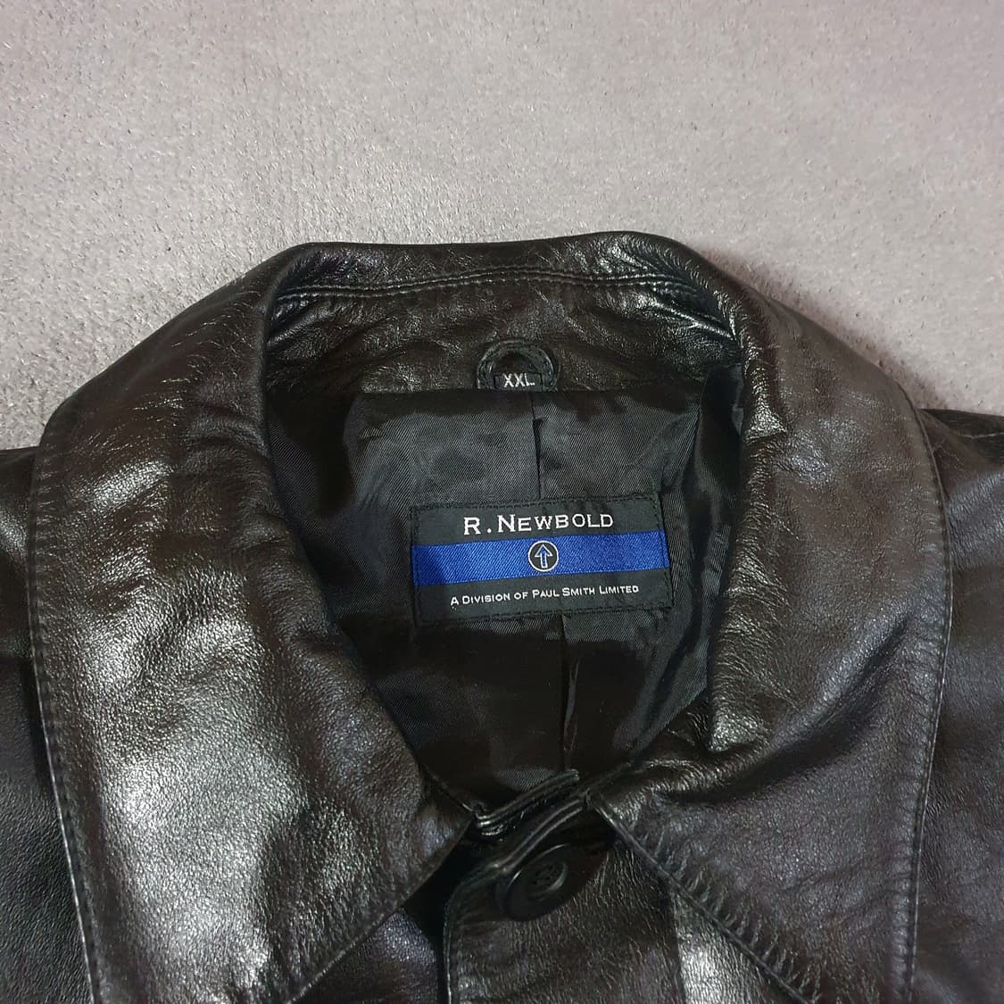 폴스미스 알뉴볼드 리얼 레더 코트 남성L 여성M오버 상품이미지4