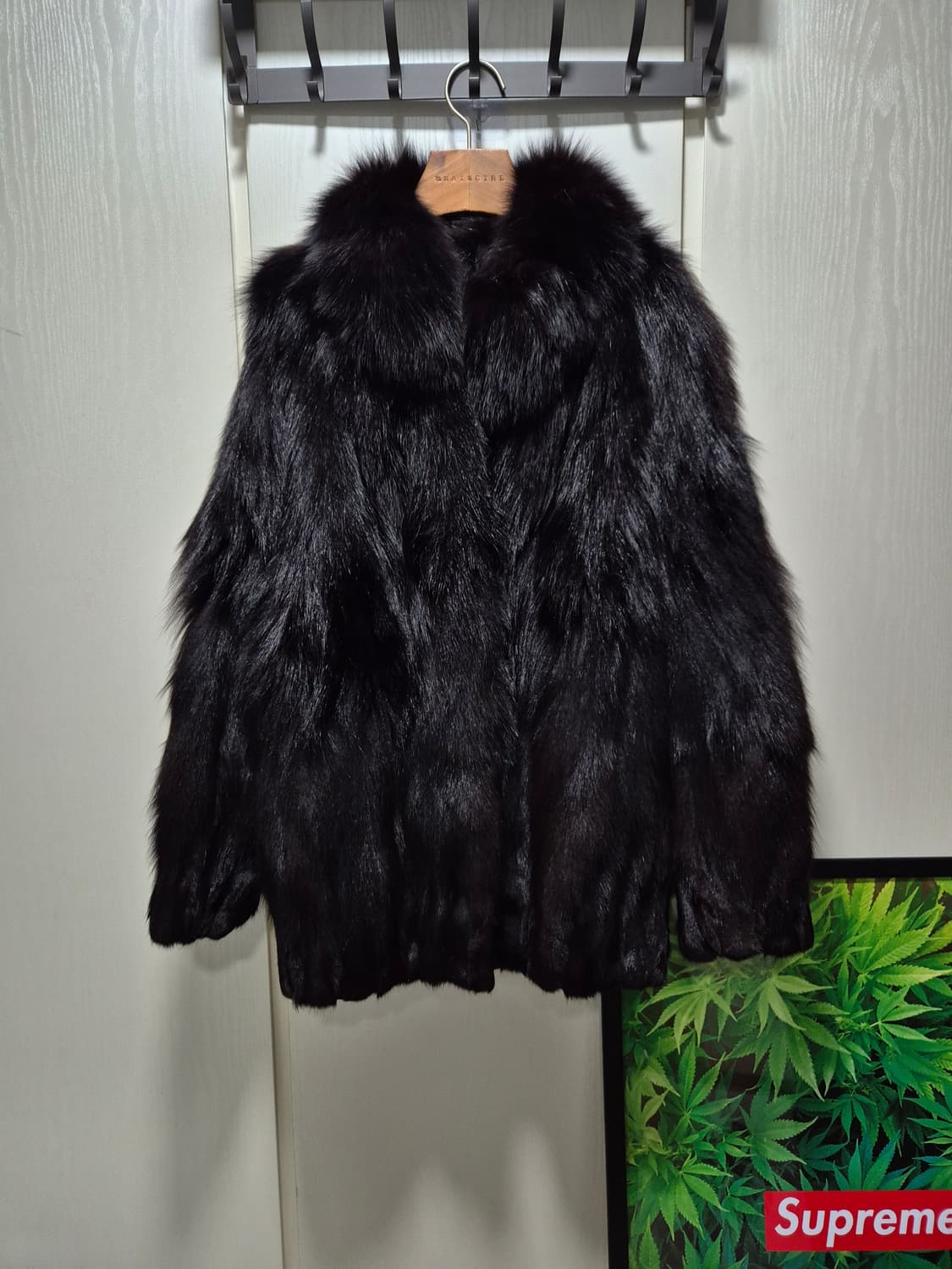 (세일)빈티지 블랙 폭스 퍼 코트 상품이미지9