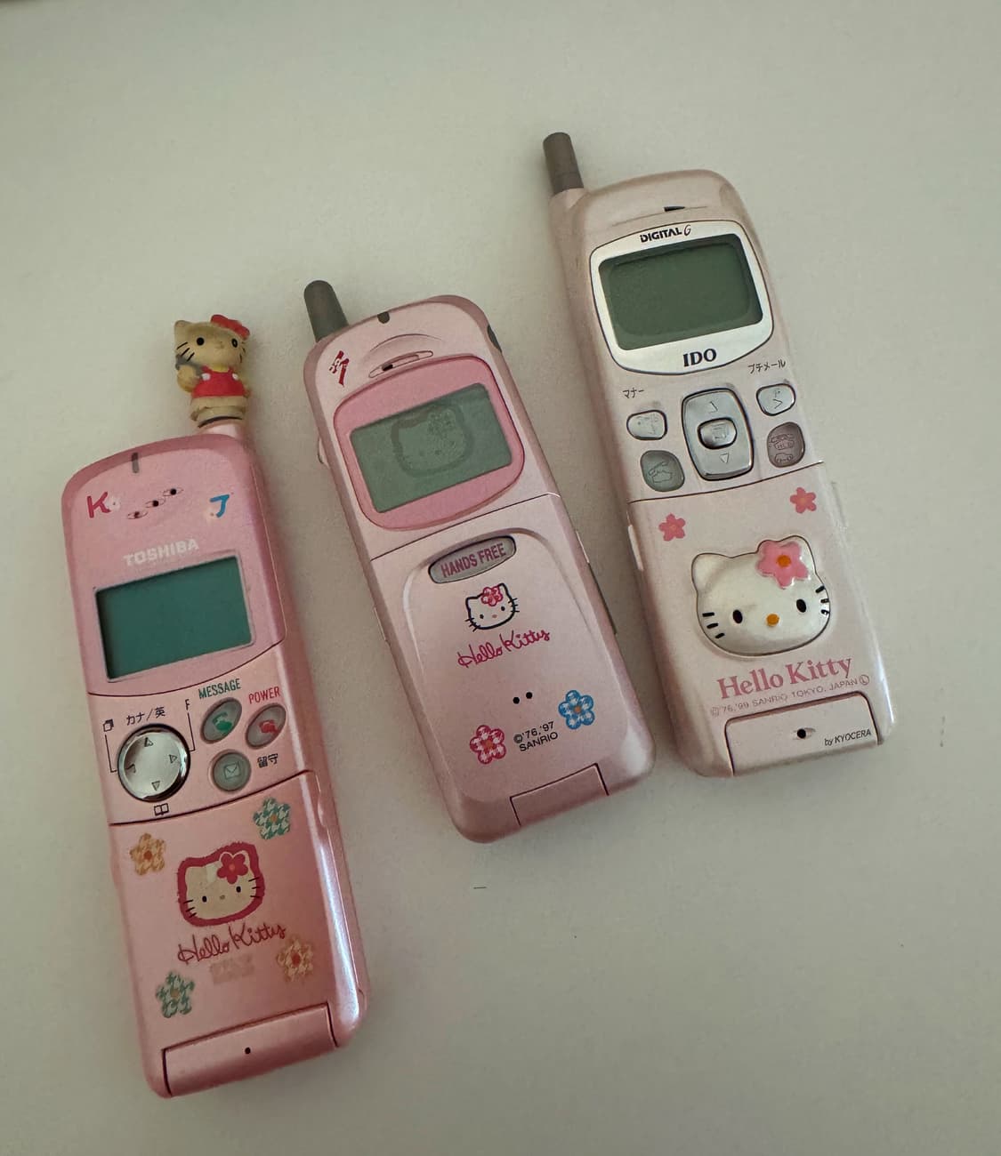 (3개 일괄) 고전 키티 갸루 목업폰 핸드폰 키티폰 일본 목업폰 상품이미지2