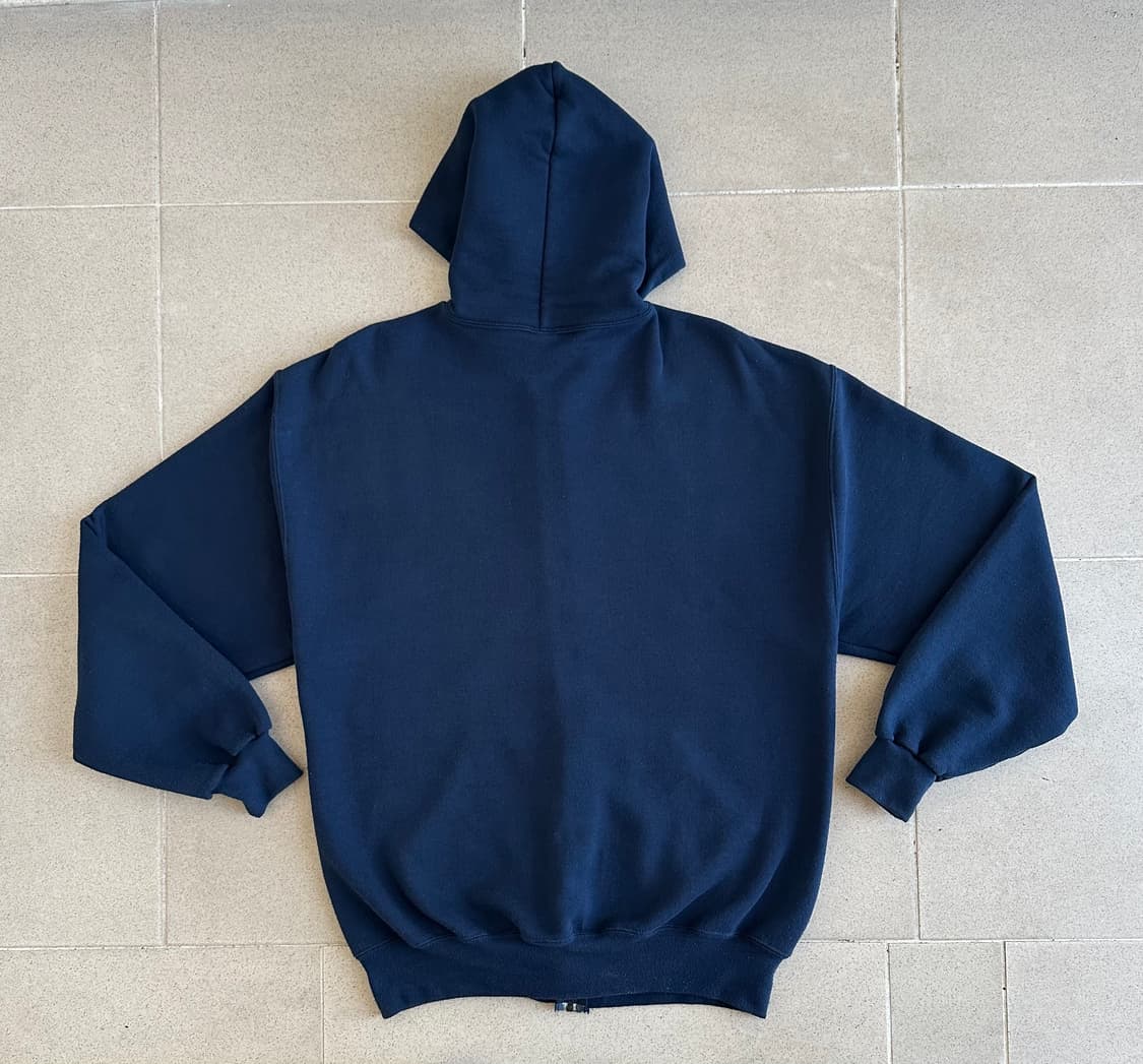 90s 빈티지 러셀 후드집업 네이비 L 상품이미지2