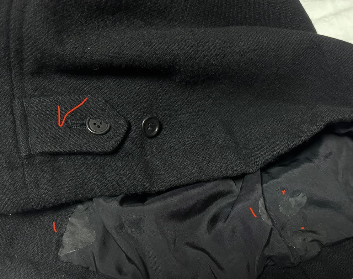 꼼데가르송 옴므 울 덱자켓 상품이미지5