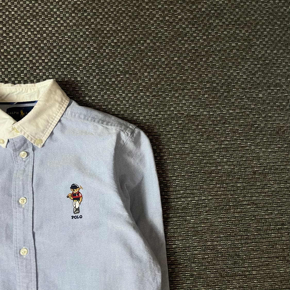 폴로랄프로렌 폴로 베어 코튼 옥스포드 긴팔 셔츠 L(14-16) 상품이미지3
