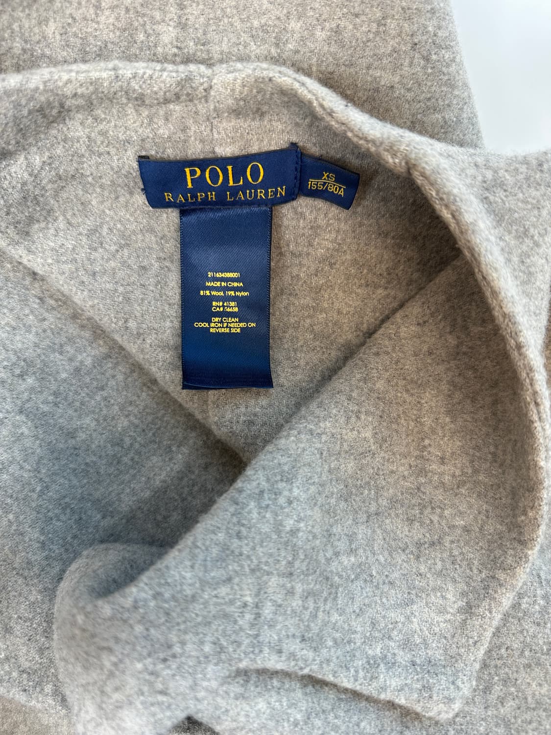 폴로랄프로렌 울 핸드메이드 미들코트 자켓 상품이미지5