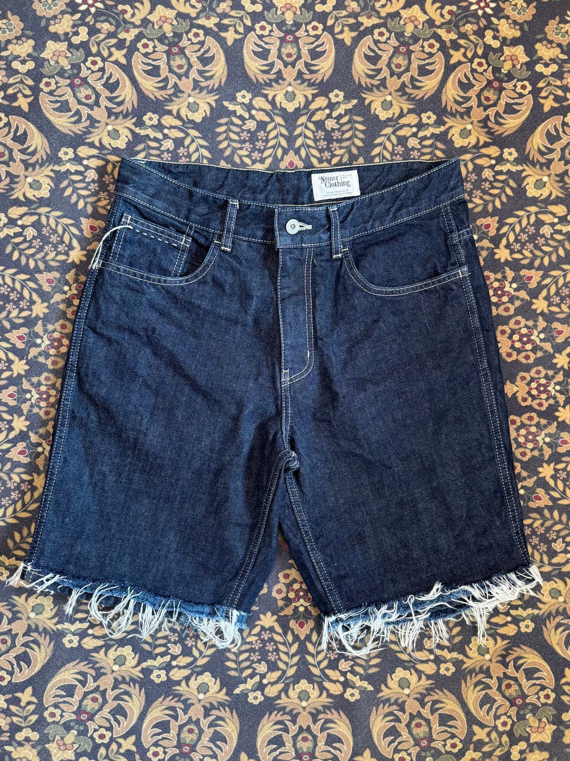 초기 네이머 클로딩 패치워크 데님 쇼츠 상품이미지1