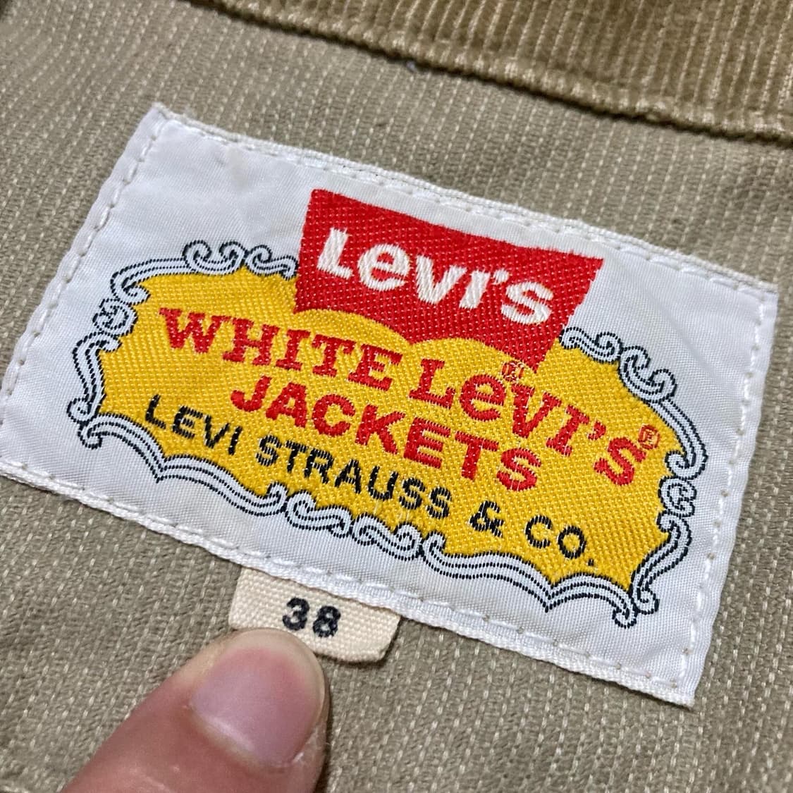 Levi's 리바이스 화이트 탭 빈티지 코듀로이 트러커 상품이미지6