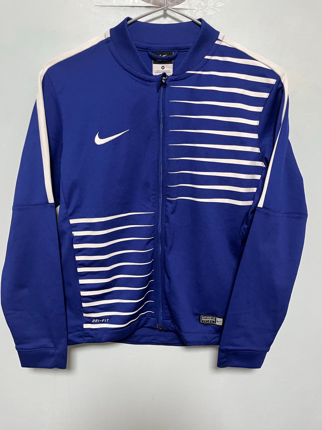 나이키 여성 블루 트랙탑 드라이핏 상의 상품이미지1